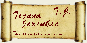 Tijana Jerinkić vizit kartica